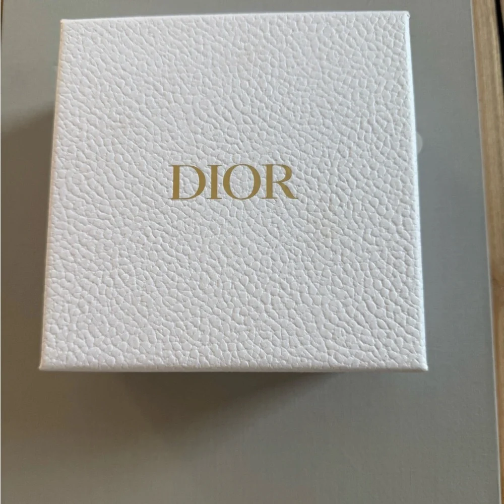 Dior saddle card holder navy new with box